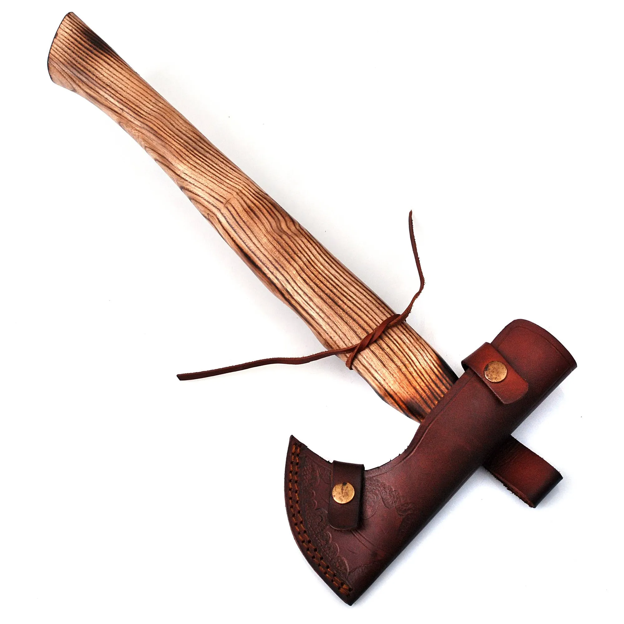 Skull Axe, Viking Axe, Camping Axe, Hunting Axe, Carving Axe, Bearded, One-of-a-Kind, Engraved Blade, ARSAXE07