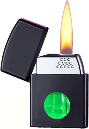 Smart Induction Lighter, Sturdy and Durable, Transparent Window to See The Fuel, Multiple use Modes, Portable and Compact, refillable and Reusable (Gas not Included)(Black 2)
