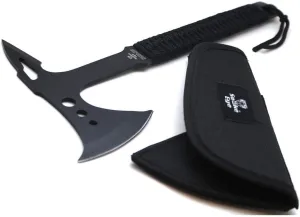 Snake Eye Tactical Compact Tomahawk Full Tang | Camping Axe | Outdoors | Gaming (Black 2)