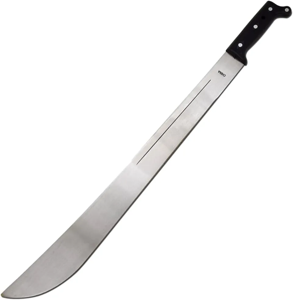 Snake Eye Tactical Full-Tang Fixed-Blade Machete w/Sheath Outdoors Hunting Camping Fishing (10-18BK)