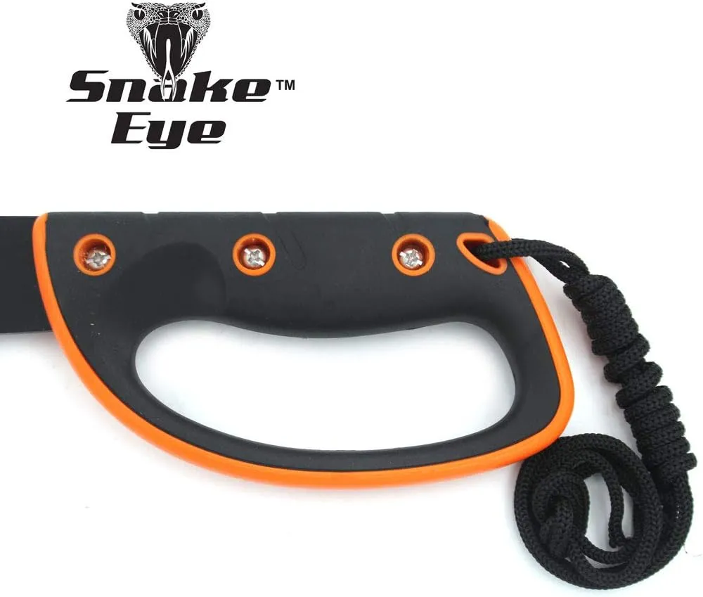 Snake Eye Tactical Full-Tang Fixed Blade Machete w/Sheath Outdoors Hunting Camping Fishing (279)