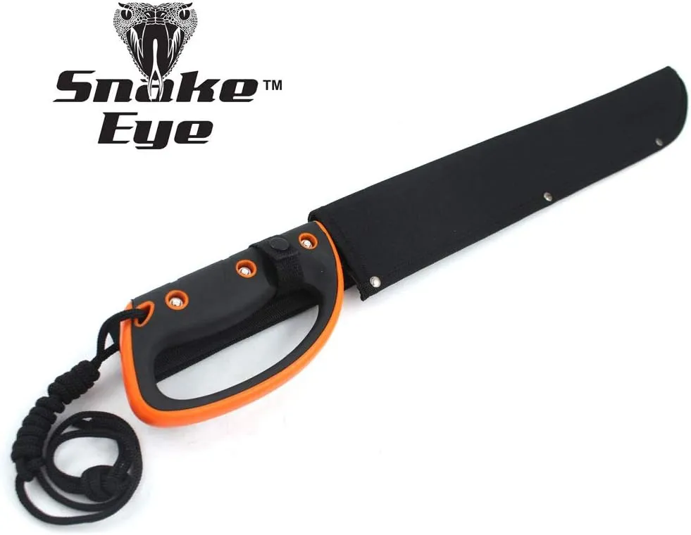 Snake Eye Tactical Full-Tang Fixed Blade Machete w/Sheath Outdoors Hunting Camping Fishing (279)