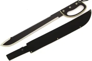 Snake Eye Tactical Full-Tang Fixed Blade Machete w/Sheath Outdoors Hunting Camping Fishing (770BK)
