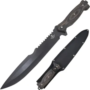 Snake Eye Tactical Full Tang Hunting Camping Outdoor Fix Blade Gardening Machete (Grey)