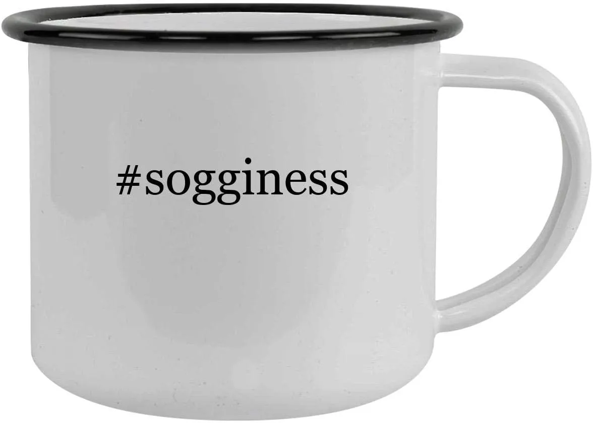 #sogginess - 12oz Hashtag Camping Mug Stainless Steel, Black
