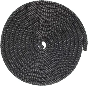 Solid Braid Nylon Rope - 1/2 Inch x 50 Feet - Black