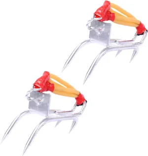Sosoport 1 Pair Carbon Steel Tree Climbing Set with Safety Rack Pedal and Elastic Double Rubber Rope for Forest Camping Tree Climbing and Random Color Random Color