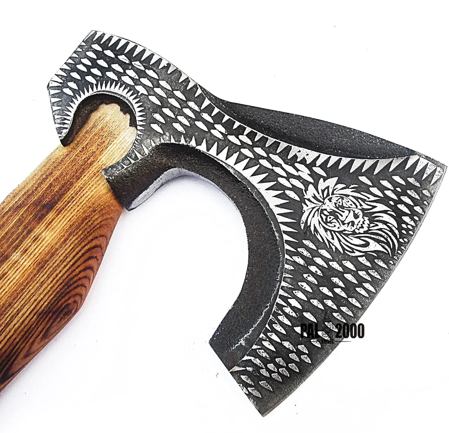 Splitting Axe Camping Chopping Hatchet Viking Tomahawk Battle Hunting Outdoor Solid Wood Handle 9901