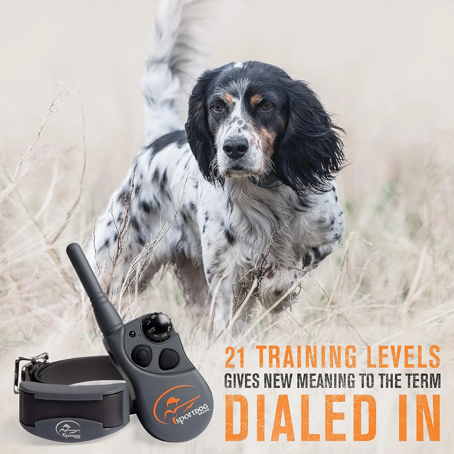 SportDOG Brand FieldTrainer 425XS Remote Training Dog Collar, E Collar For Stubborn Dogs - Waterproof, Submersible Up To 25 Feet, Rechargeable Dog Training Device with Remote Static, Vibrate, and Tone