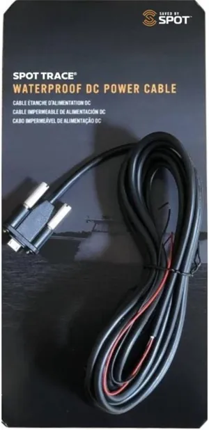 SPOT Waterproof DC Power Cable for Trace Satellite Tracking Device | 9 Feet (Pack of 1) | Durable, IP67 Rated, 8-22VDC Input, 2A Fuse
