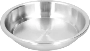 Stainless Steel Round Plate, Camping Dinner Plates for Eating, Dinner Plate Dish, Salad Soup Serving Dish Tableware for Home Kitchen(26cm)