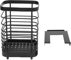 Suspension Basket on the Frame Side, Suspension Basket Side in Stainless Steel Frame for IGT Snow Peak, Snack Holder with Single Storage Bag, Multipurpose Carrier for the (Black)