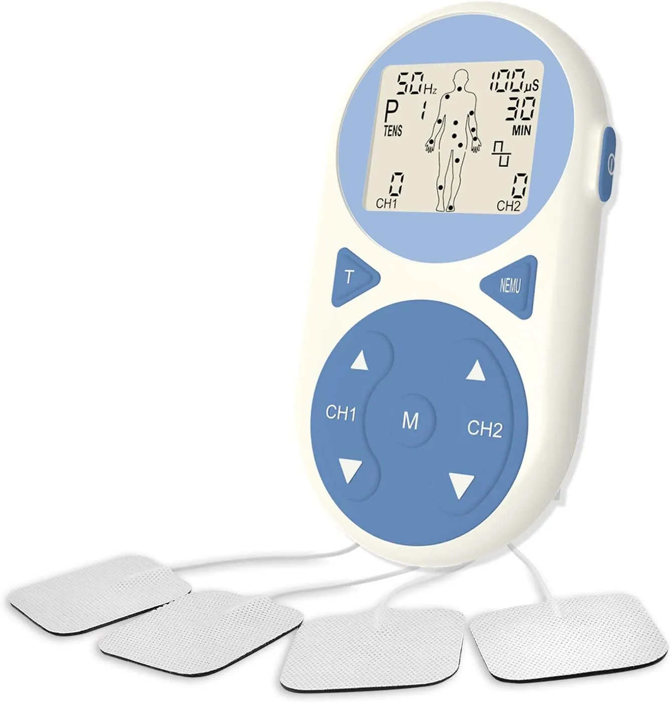 TENS Unit Muscle Stimulator EMS Pulse Massager 2020 Upgrade 3-in-1 Combination with Independent 2 Channels, 32 Preset&2 Manual Modes Professional Handheld Electrotherapy Device for Body Pain
