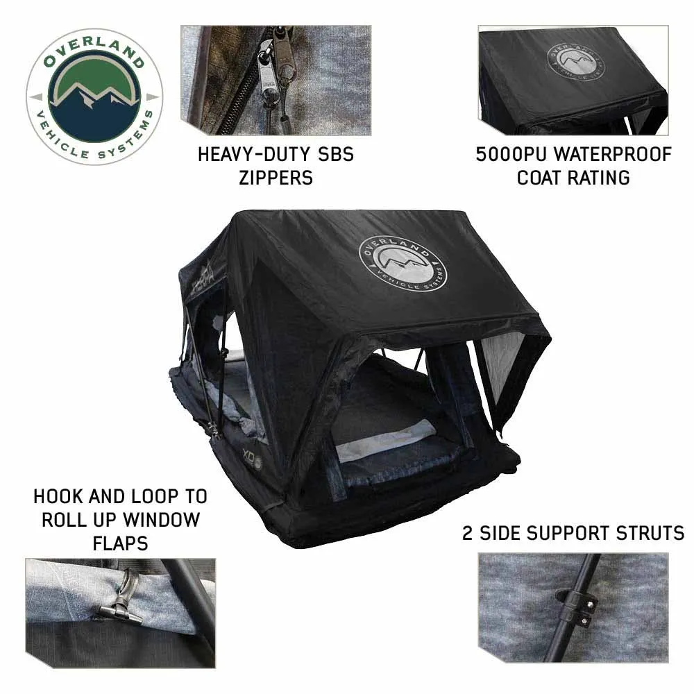 Tent, Grey - XD & Sided Soft Black Timely Top Body Roof Person, Sherpa S3S Remote-controlled Rainfly 3