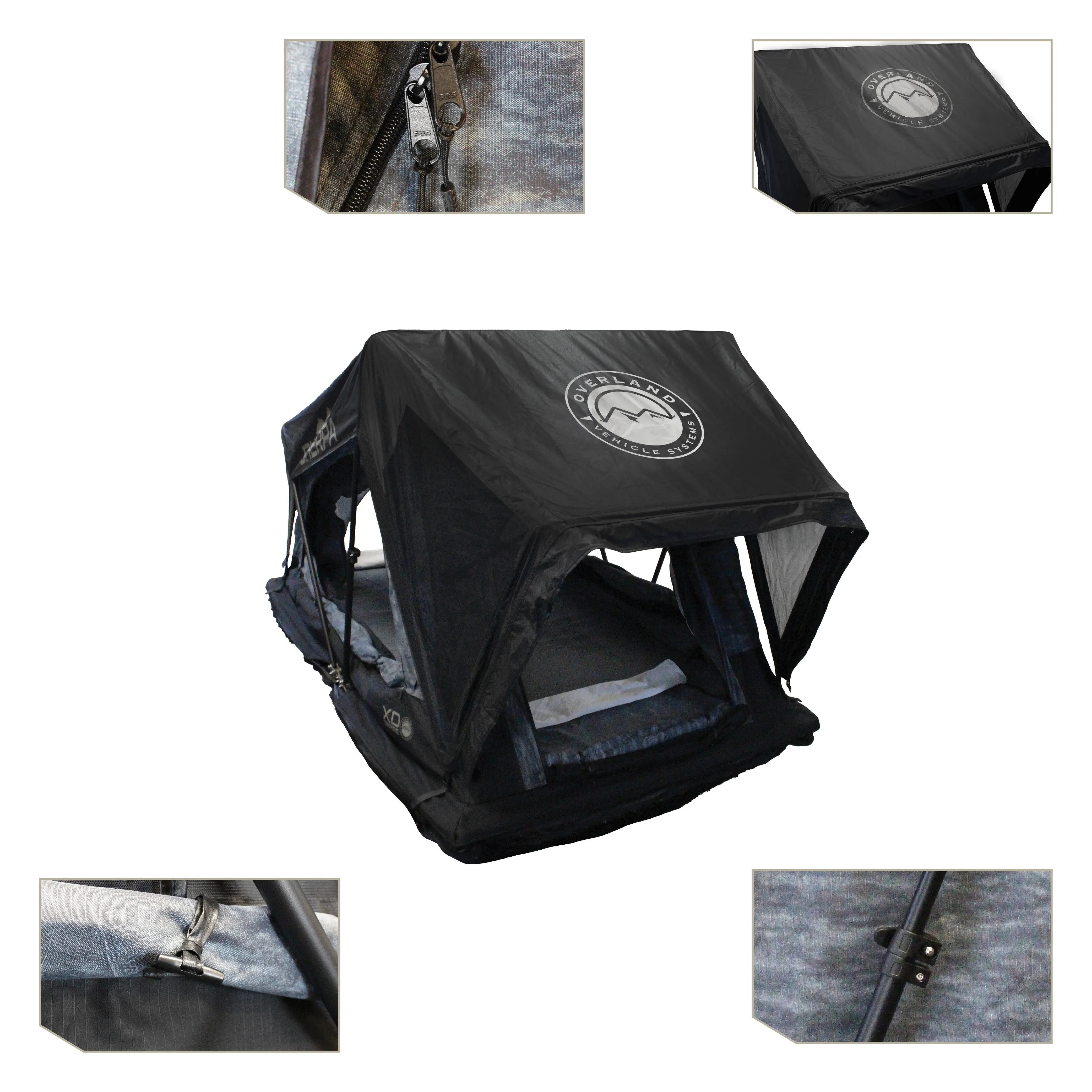 Tent, Grey - XD & Sided Soft Black Timely Top Body Roof Person, Sherpa S3S Remote-controlled Rainfly 3