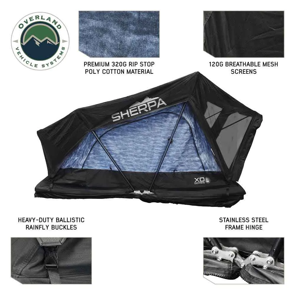 Tent, Grey - XD & Sided Soft Black Timely Top Body Roof Person, Sherpa S3S Remote-controlled Rainfly 3