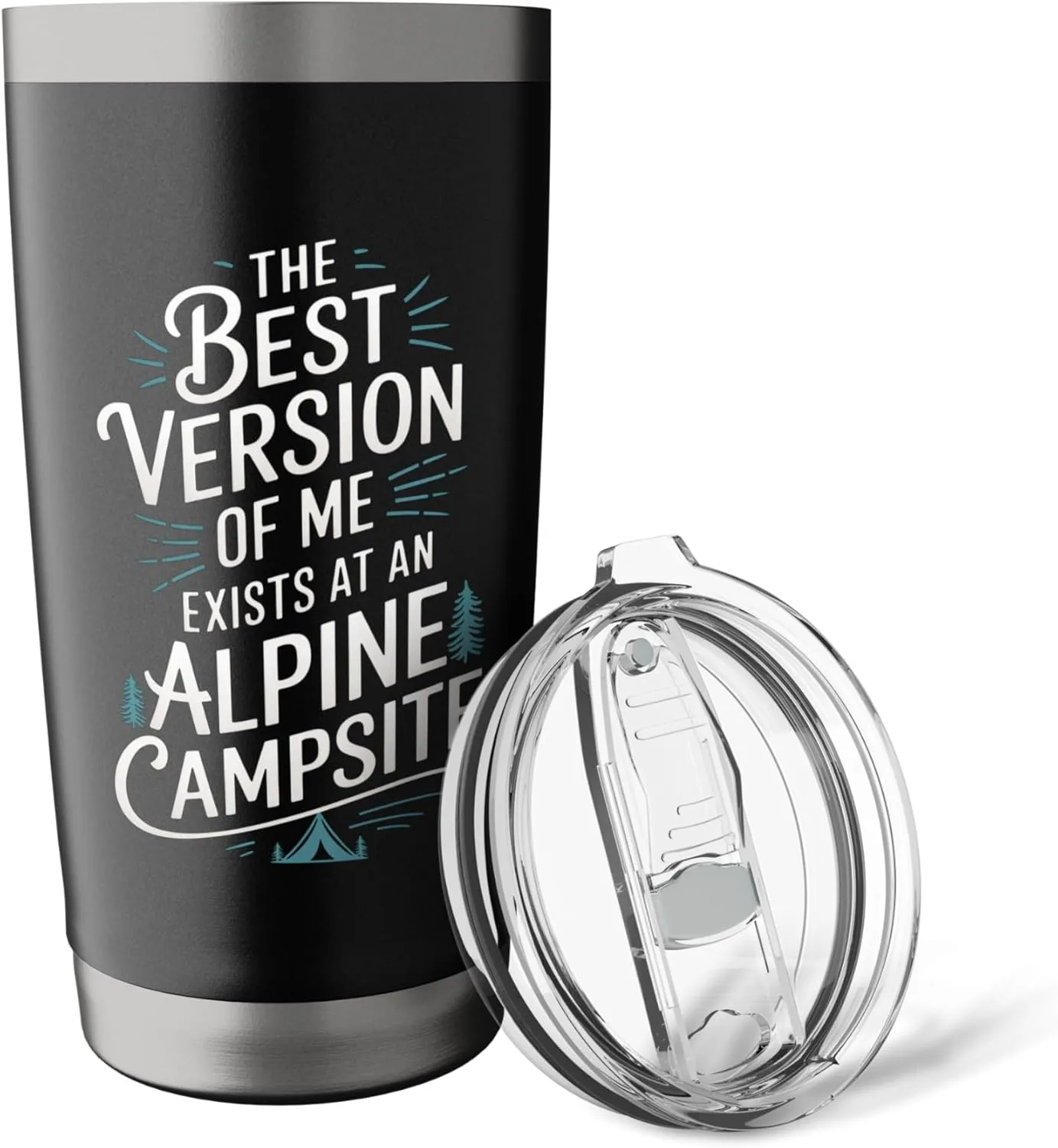 The Best Version of Me Exists at Alpine Camping Stainless Steel Insulated Tumbler