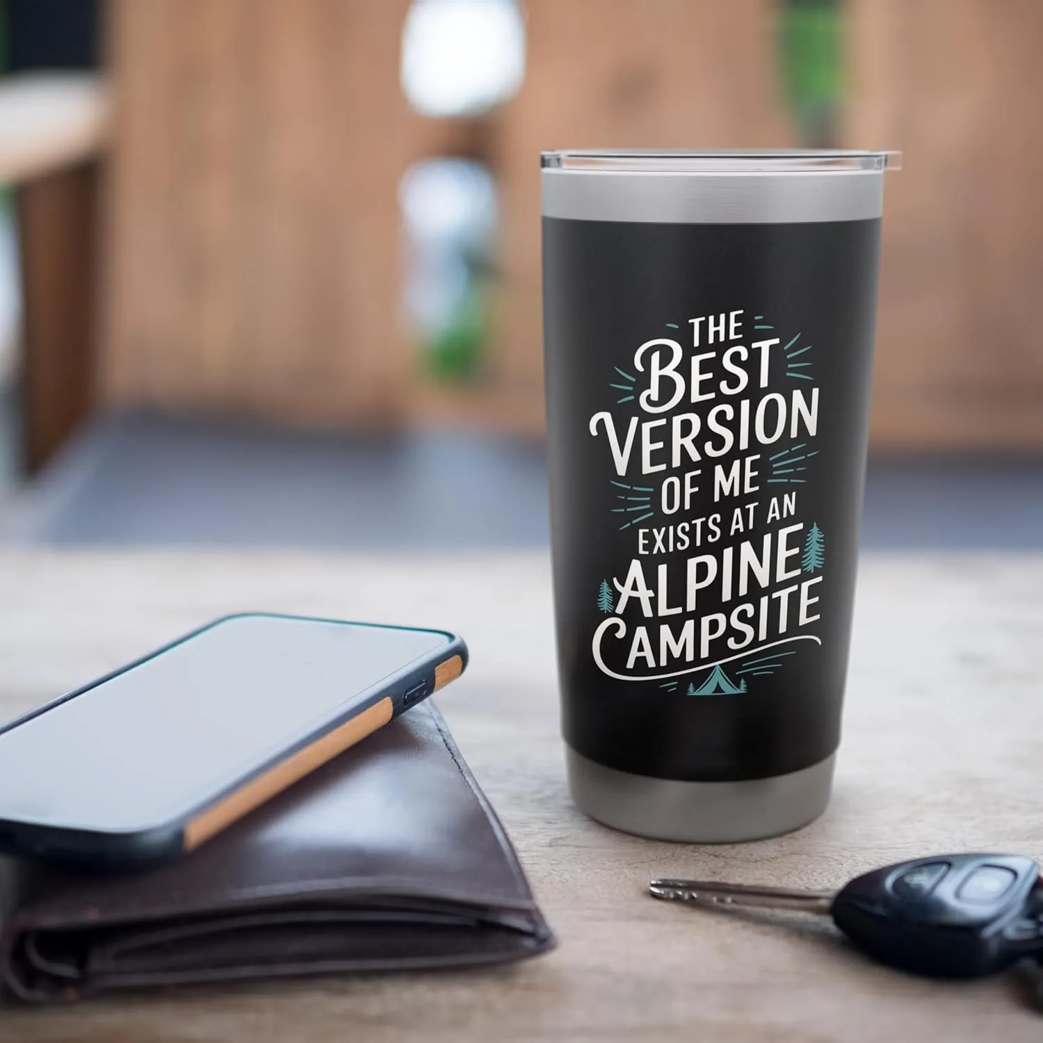 The Best Version of Me Exists at Alpine Camping Stainless Steel Insulated Tumbler