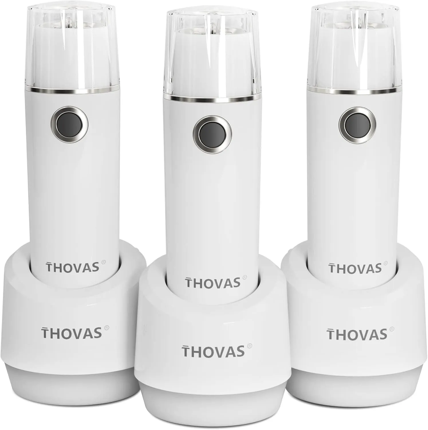 THOVAS Emergency LED Flashlight, Power Failure Light, Plug-in Flashlight for Home, Rechargeable Power Failure Flashlights, Handheld Lights Perfect for Hurricane, Survival Kits Emergencies 3 Pack