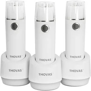 THOVAS Emergency LED Flashlight, Power Failure Light, Plug-in Flashlight for Home, Rechargeable Power Failure Flashlights, Handheld Lights Perfect for Hurricane, Survival Kits Emergencies 3 Pack
