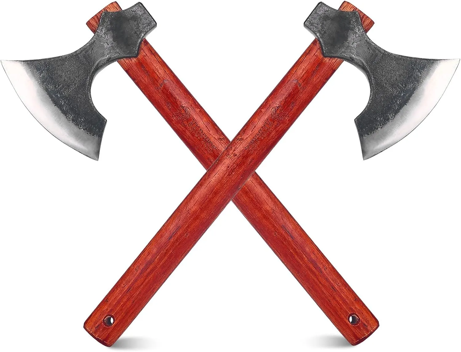 Throwing Axe Set, 2 Pack Throwing Axes and Tomahawks with 1065 High Carbon Steel & Wooden Handle, Perfect for Axe Throwing Game, Gift for Men