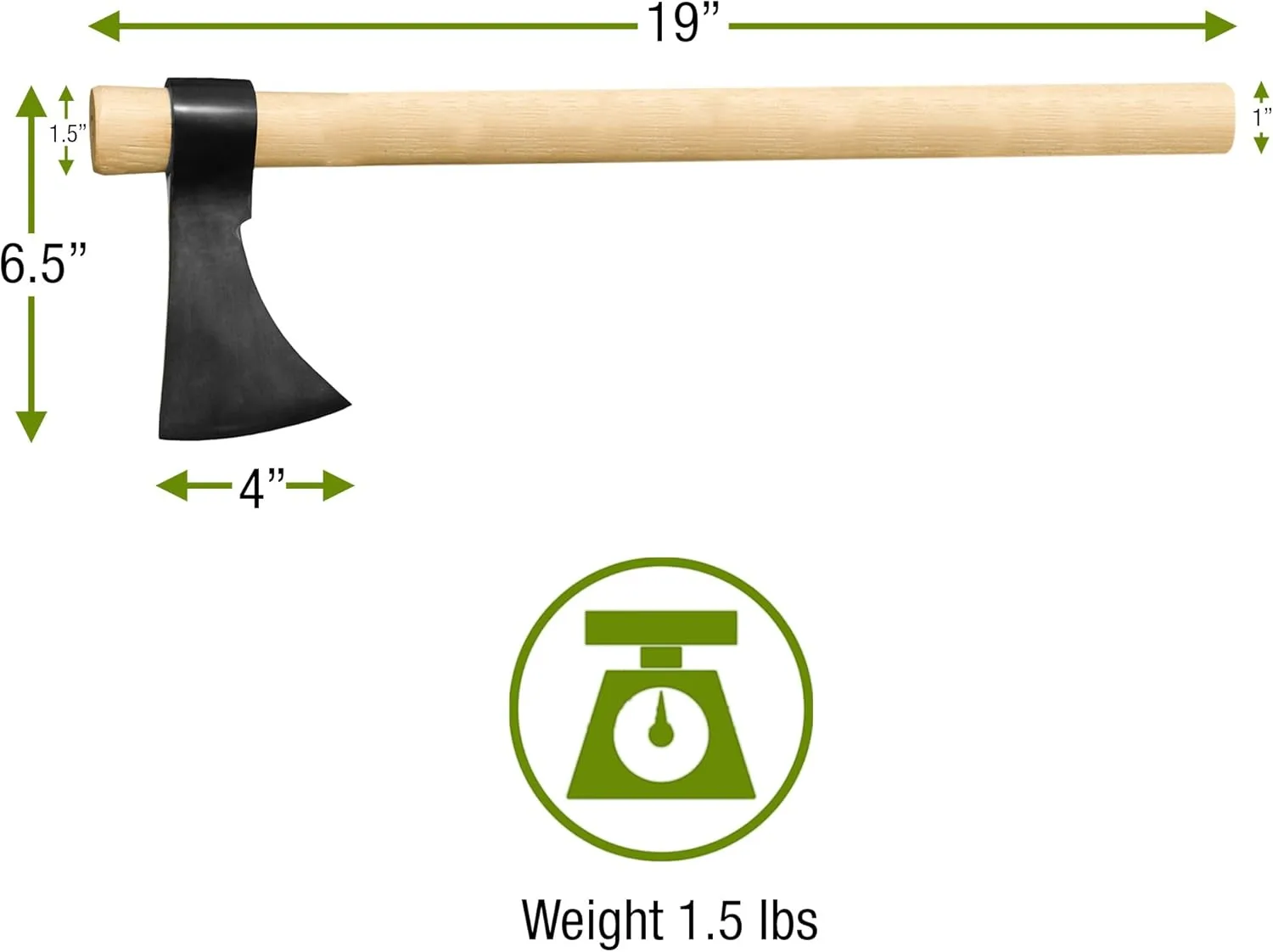 Throwing Axe - Win Your Next Viking Throwing Tomahawk Competition! 19" Hand Forged Hatchet from High Carbon Steel, NMLRA Approved, 100% Guaranteed from Defects