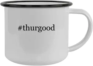 #thurgood - 12oz Hashtag Camping Mug Stainless Steel, Black