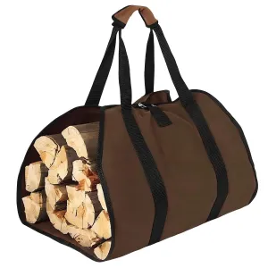 TimberTote 600D Firewood Carrier – Heavy-Duty Log Transport Bag