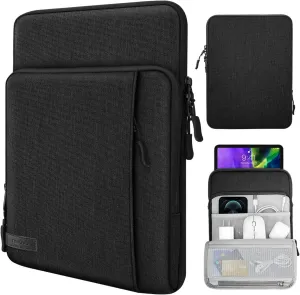 TiMOVO 9-11 Inch Tablet Sleeve Bag for iPad 11-inch A16 2025, iPad 10th Gen. 10.9", iPad 10.2", iPad Air 11/Air 5th/4th Gen. 10.9", Galaxy Tab A9 /A9 Plus 11", Carrying Bag with Pockets, Black