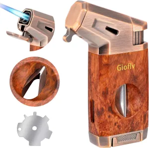 Torch Lighter with Triple Jet Flame - Windproof & Refillable for All Lighting Needs