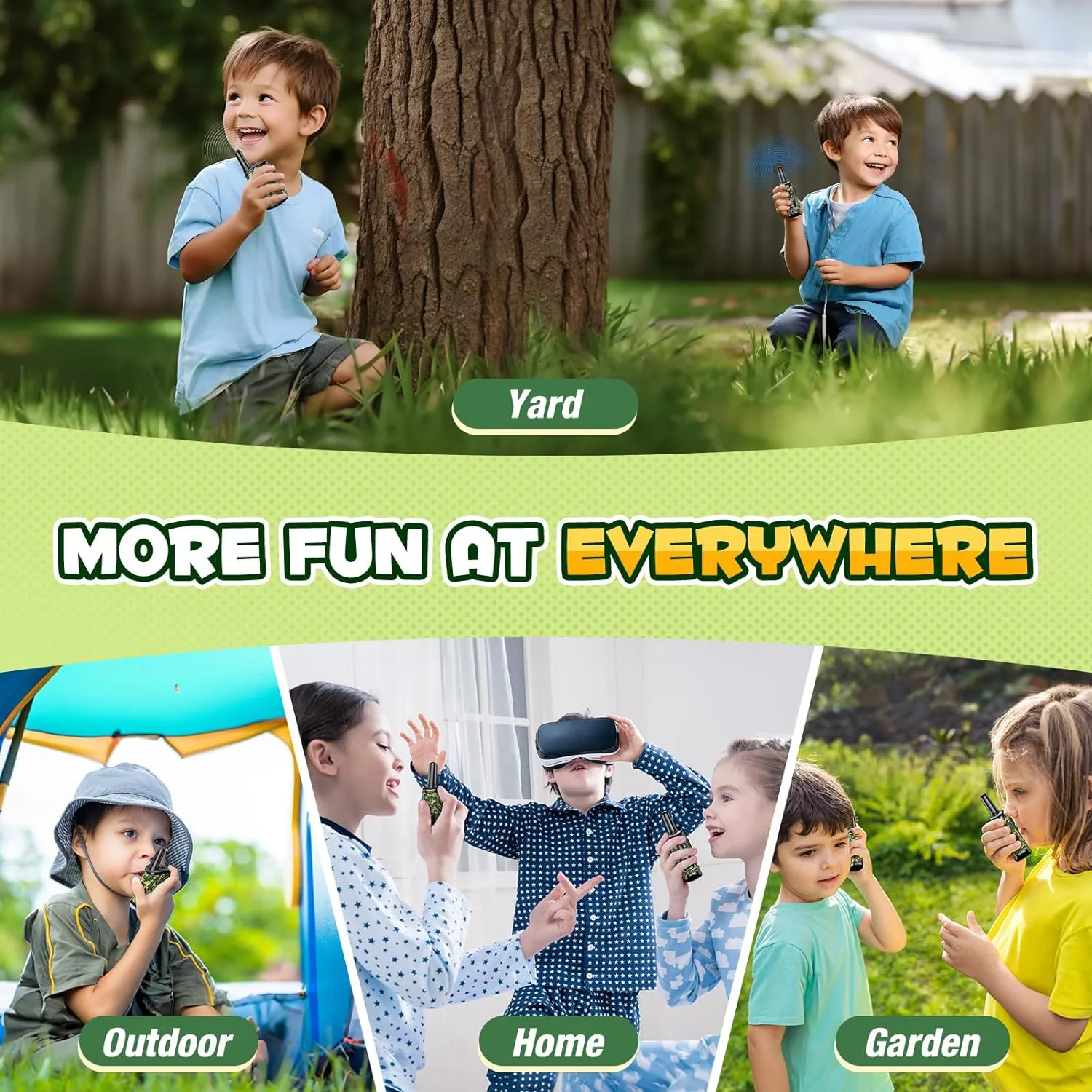 Toys for 3-8 Year Old Boys: comedyfun Mini Robots Walkies Talkies 2 Pack Birthday Gifts for 3 4 5 6 7 8 Year Old Boys Toys Age 5 6 7 8 Adventure Games Hiking Camping