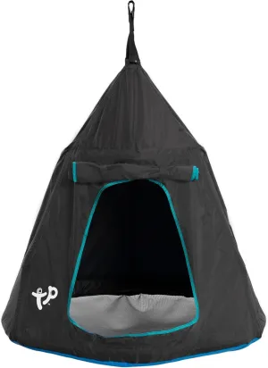 TP Toys, UFO Hanging Tent Swing for Kids | Tree Swing, Air Fort, or Outdoor Playhouse, Just Attach to Tree or Swing Set. 44" Across Gives Kids 3-6 Plenty of Space