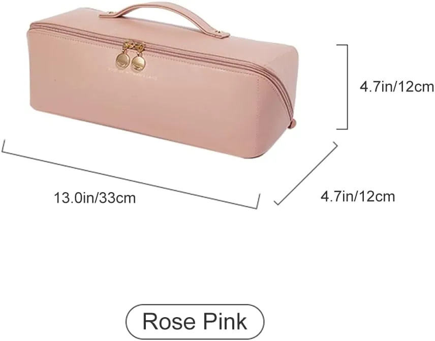 Travel Case Compatible with Airwrap Styler, Portable Supersonic Hair Dryer Travel Storage Bag, Waterproof Carrying Case Organizer for Shark Flexstyle and Attachments (Rose Pink)