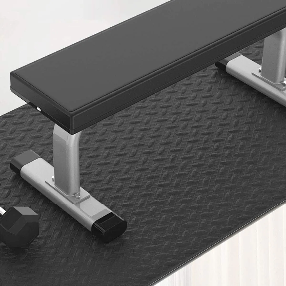 Treadmill Mat Noise Reduction, Heavy Duty Excersize Equipment Mat for Home, Floor and Carpet Protection Mat Non-Slip Mat for Exercise Bike Cycleops Fitness Equipment 200×100 cm