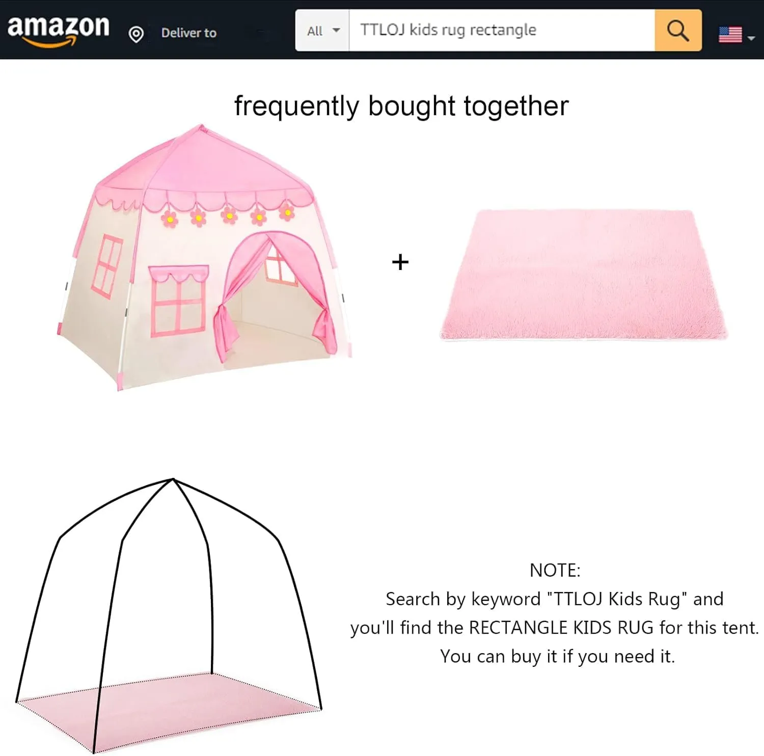 TTLOJ Gift for Christmas Kids Play Tents for Girls, Princess Castle Tent, Large Fairy Playhouse Gift Toys for Girl Toddler Children Play House, Fairy Tale Teepee Tent Indoor Outdoor-Pink Realm
