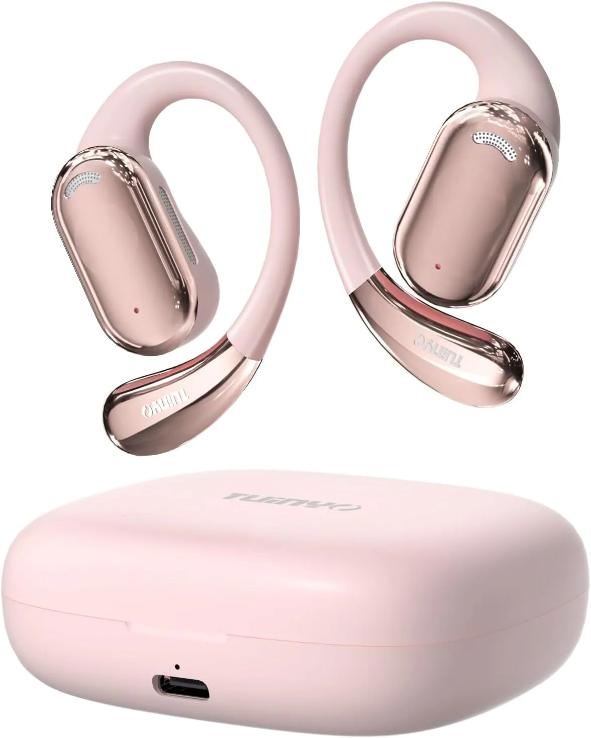 TUINYO True Wireless Ear Hooks, IPX5 Waterproof, Stable One-Step Bluetooth Connection with Long Transmission, 40hrs Longed Standby Time with 10hrs Playtime for Each, Compatible to Different Devices