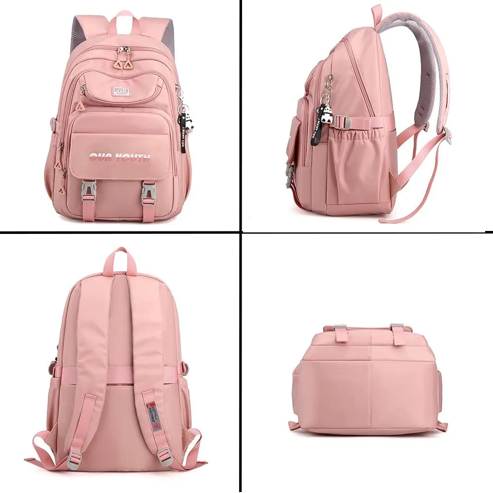 University Bookbag copmuter Daypack Backpack Outdoor Bag Waterproof Travel Notebook College Backpack woman (Purple)