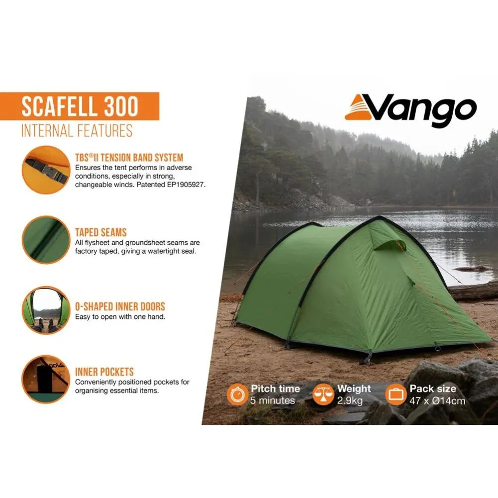 Vango Scafell 300 Tent - 3 Man Trekking Tent
