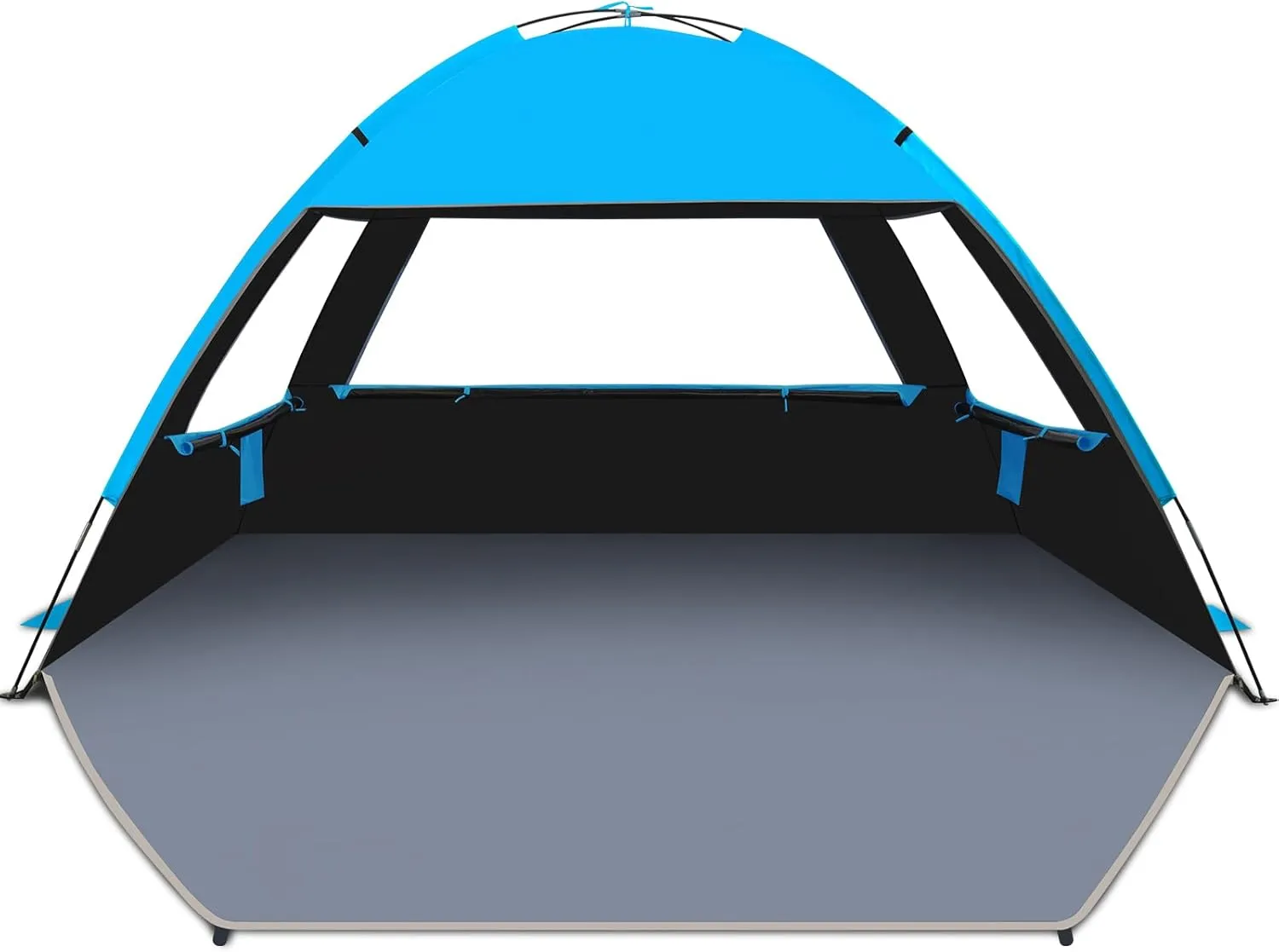 Venustas Beach Tent Sun Shelter for 3-10 Person, UPF 50  UV Protection Canopy, Lightweight and Easy Setup Cabana, Portable Beach Shade