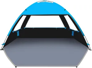 Venustas Beach Tent Sun Shelter for 3-10 Person, UPF 50  UV Protection Canopy, Lightweight and Easy Setup Cabana, Portable Beach Shade