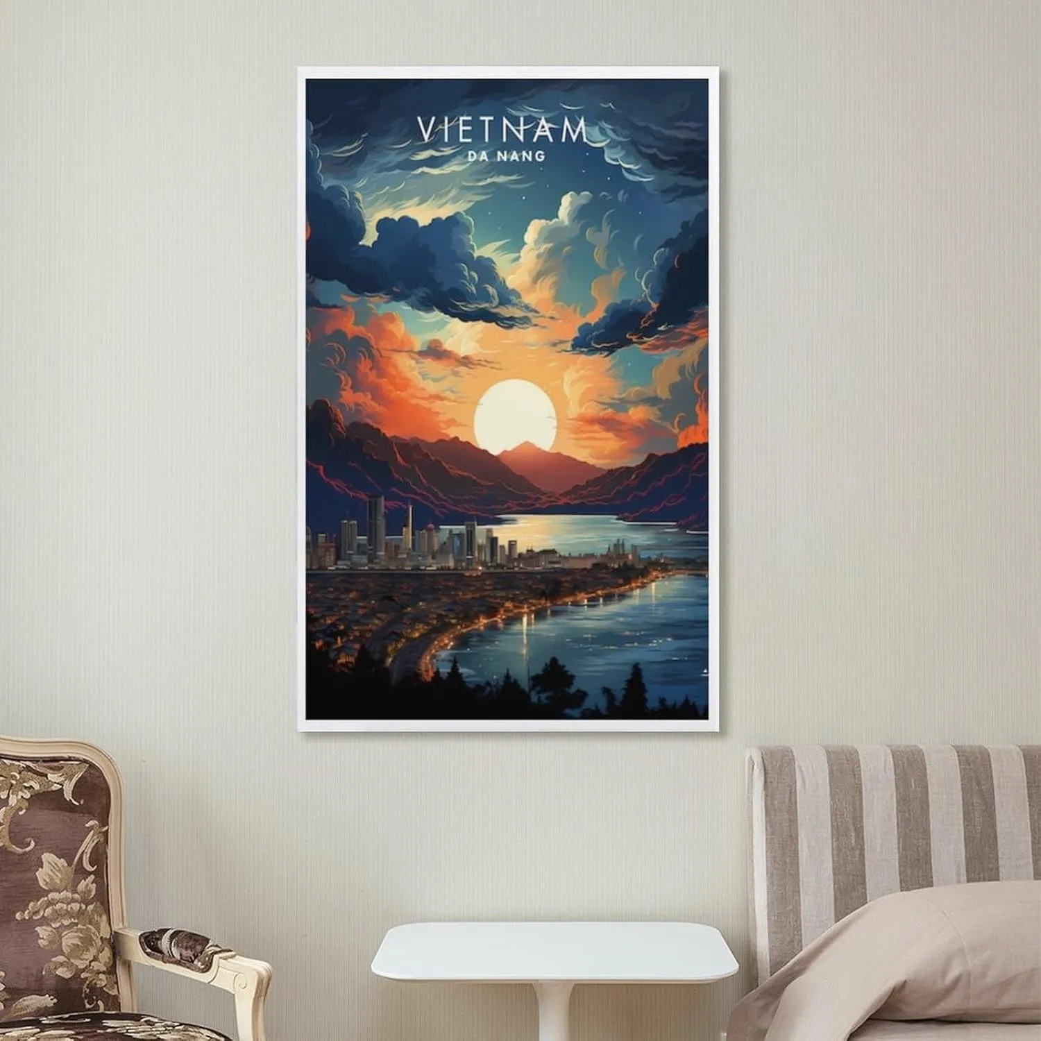 Vietnam Da Nang Travel Print Poster Canvas Wall Art Framed And Unframed Picture For Home Room Decor Poster 20x30inch(50x75cm)