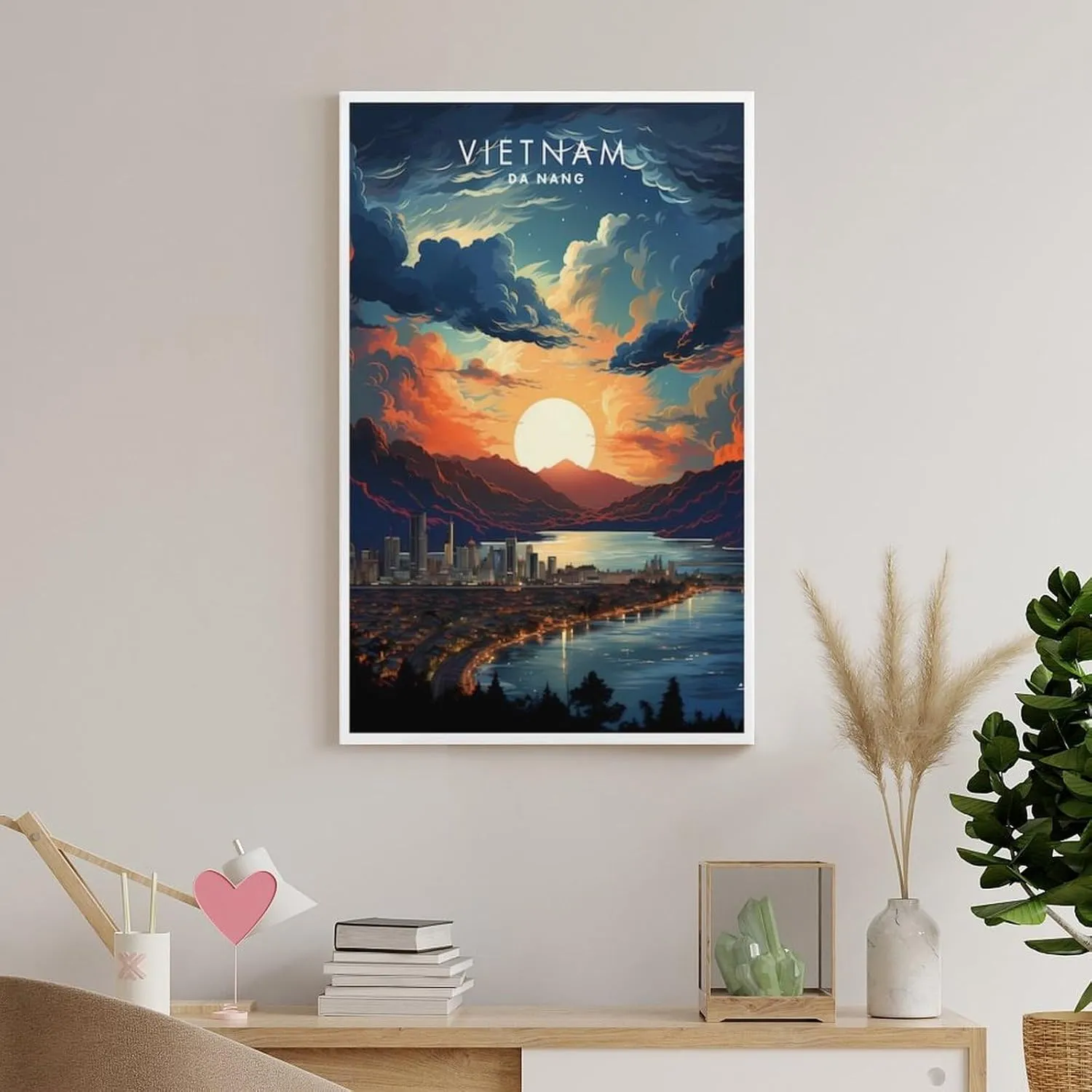 Vietnam Da Nang Travel Print Poster Canvas Wall Art Framed And Unframed Picture For Home Room Decor Poster 20x30inch(50x75cm)