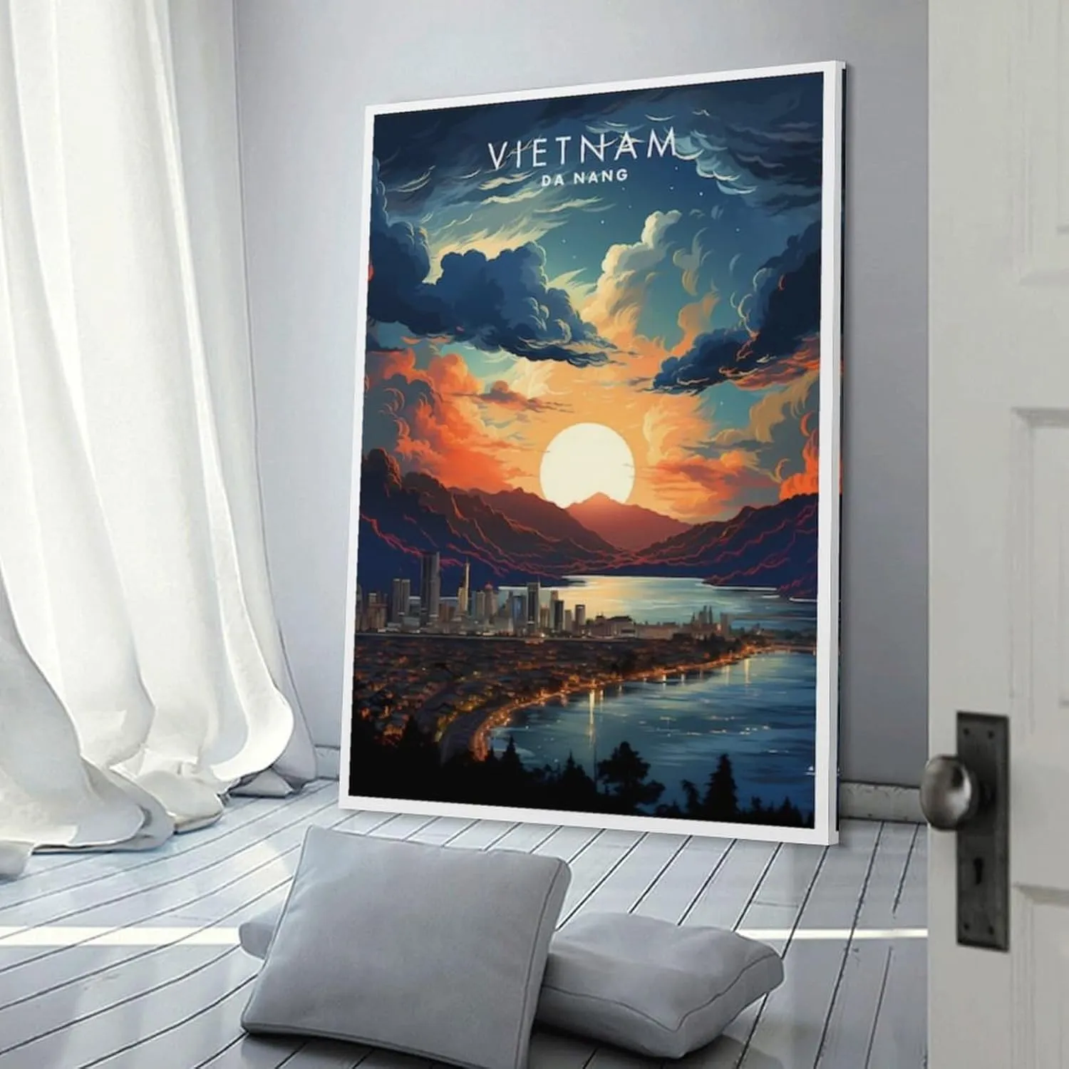 Vietnam Da Nang Travel Print Poster Canvas Wall Art Framed And Unframed Picture For Home Room Decor Poster 20x30inch(50x75cm)