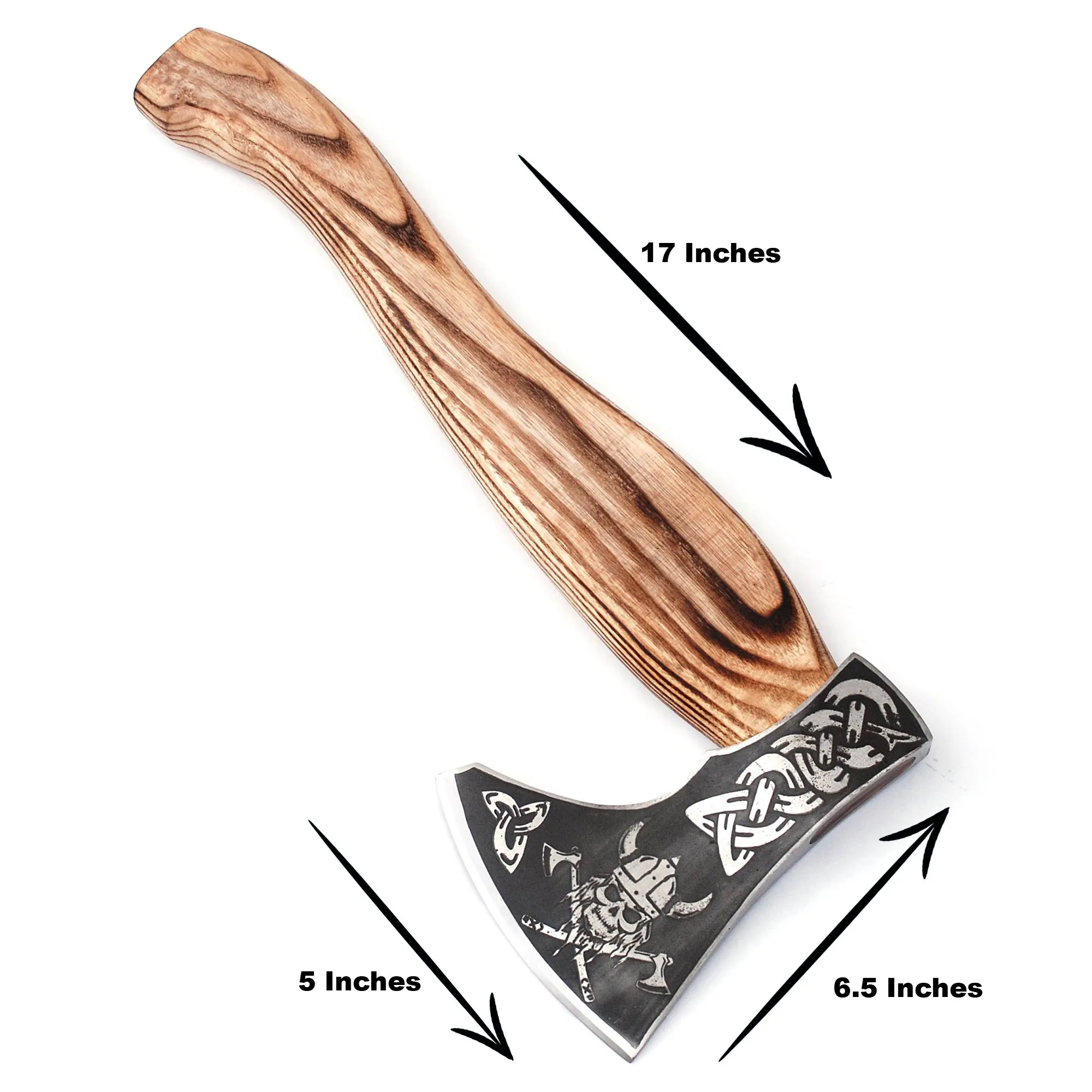 Viking Axe, Camping Axe, Hunting Axe, Carving Axe, Bearded, One-of-a-Kind, Engraved Blade, Etched Wood ARSAXE01
