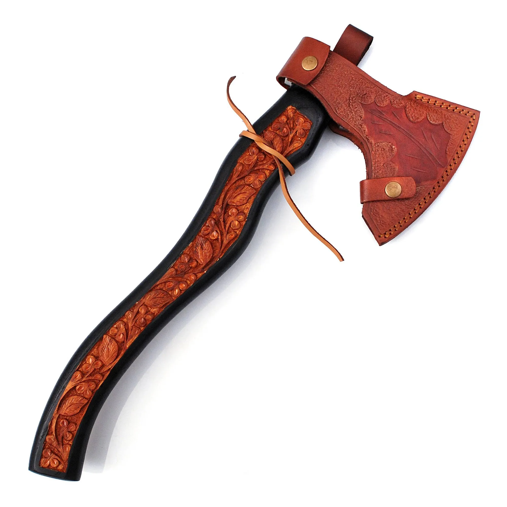 Viking Axe, Camping Axe, Hunting Axe, Carving Axe, Bearded, One-of-a-Kind, Engraved Blade, Etched Wood ARSAXE02