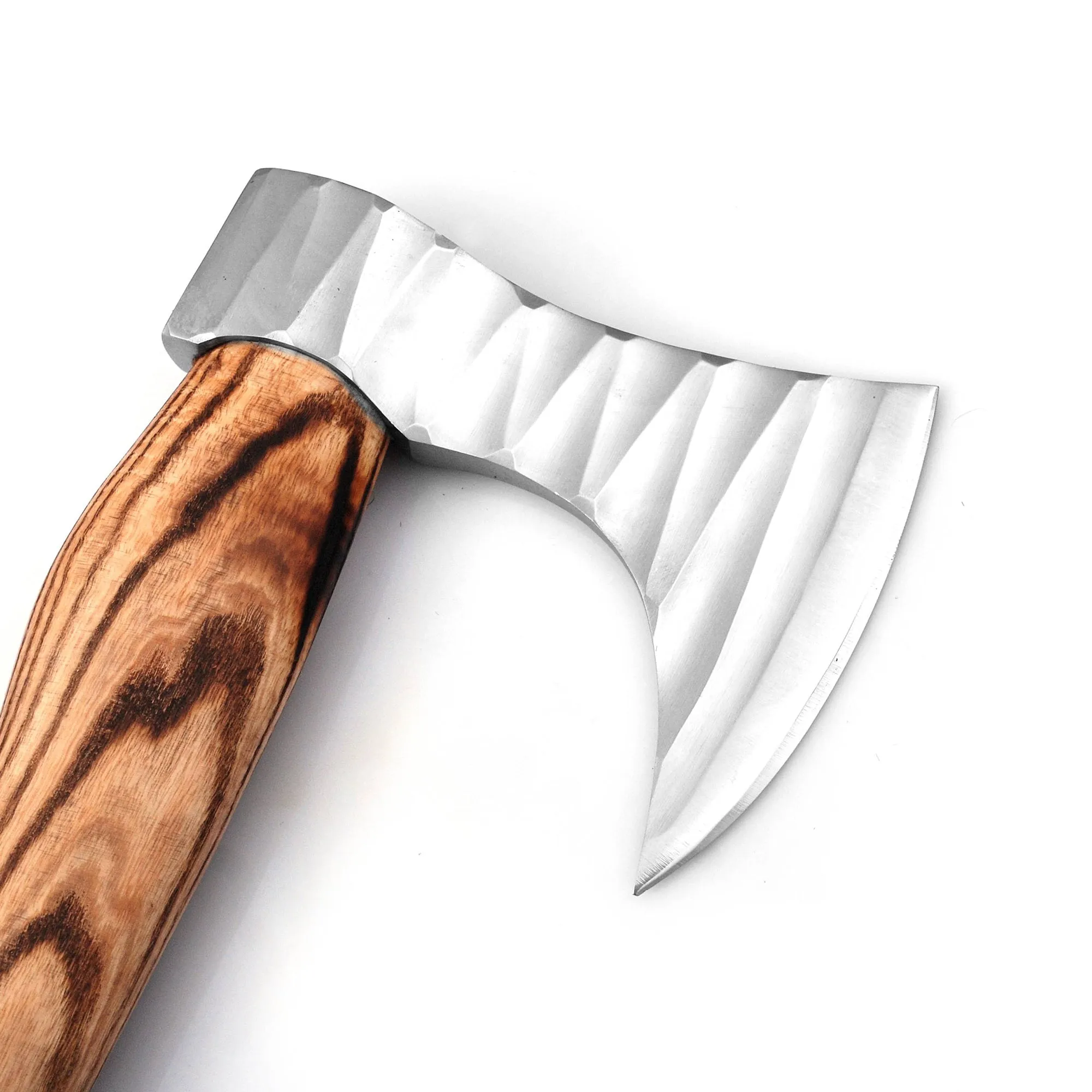Viking Axe, Camping Axe, Hunting Axe, Carving Axe, Bearded, One-of-a-Kind, Sharp Blade, Solid Wood, ARSAXE08