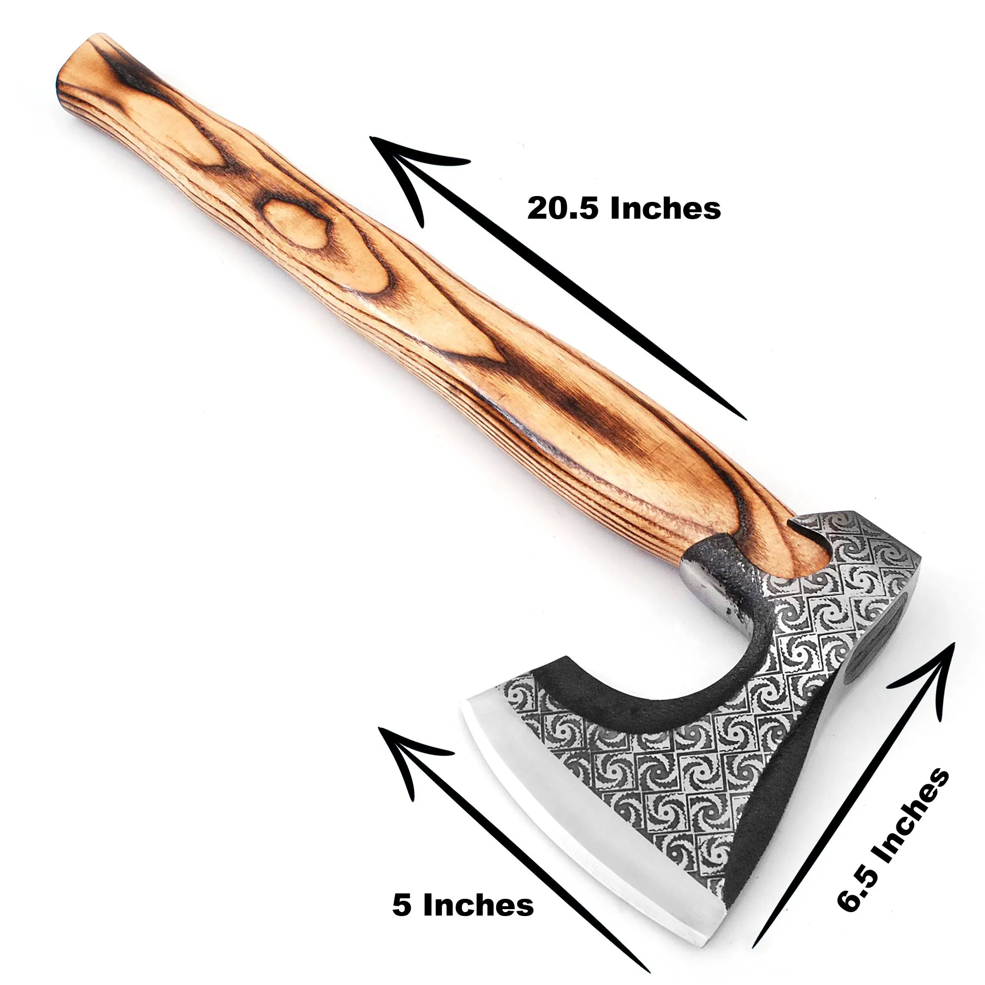 Viking Axe Engraved Head, Camping Axe, Hunting Axe, One-of-a-Kind ARSAXE13