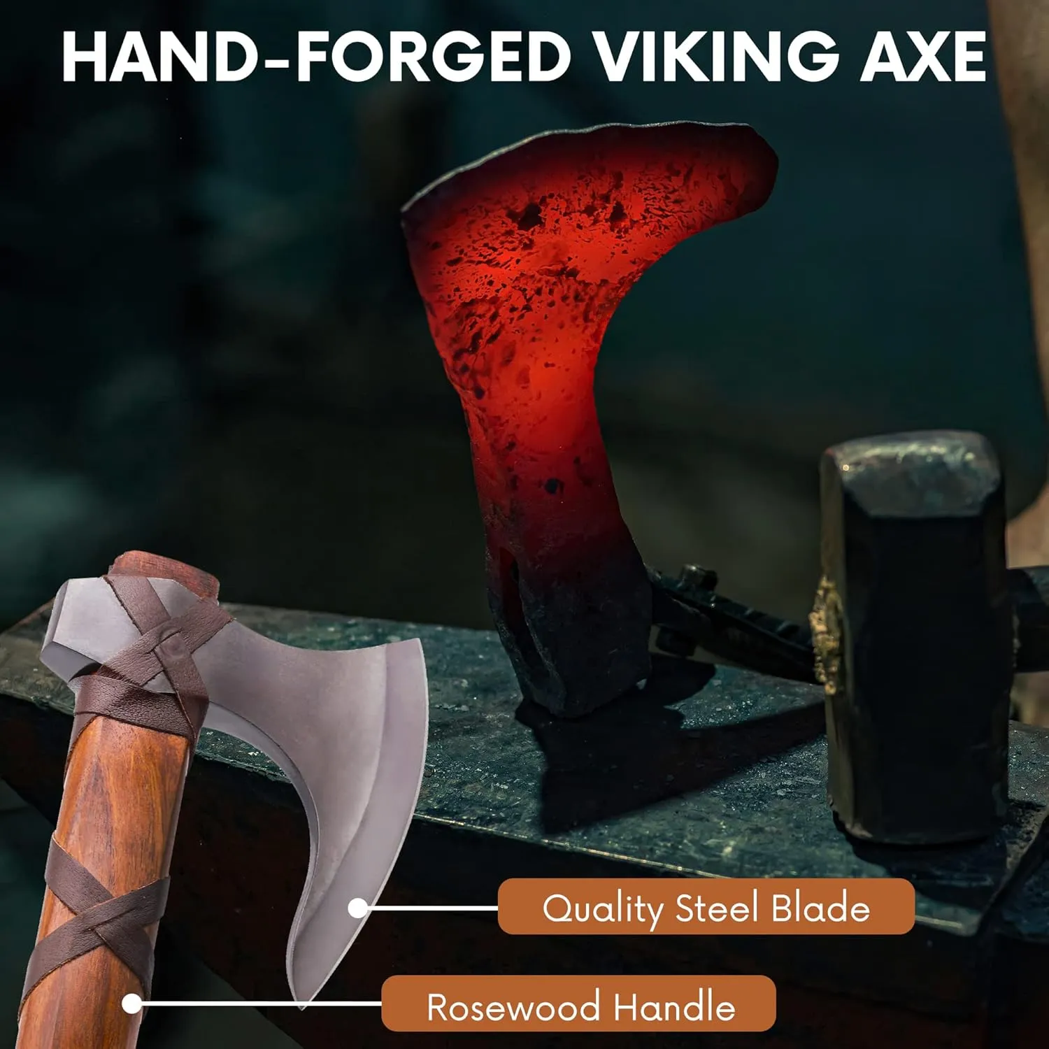 VikingsBrand Viking Battle Axe (Ragnar's Axe)
