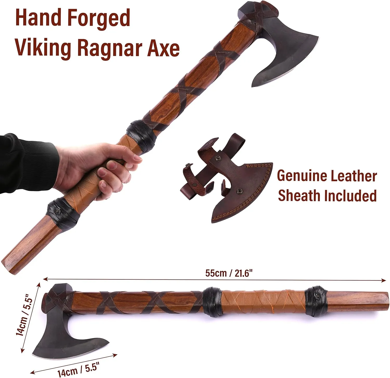 VikingsBrand Viking Battle Axe (Ragnar's Axe)