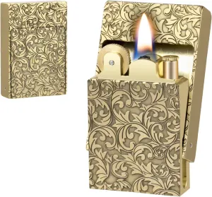 Vintage Lighter, Cool Trench Lighter, Unique Pocket Pipe Lighters with Creative Drawer Design, Antique Matchbox Kerosene Lighters Fluid Refillable, Classic Gift for Men Dad Husband Collection